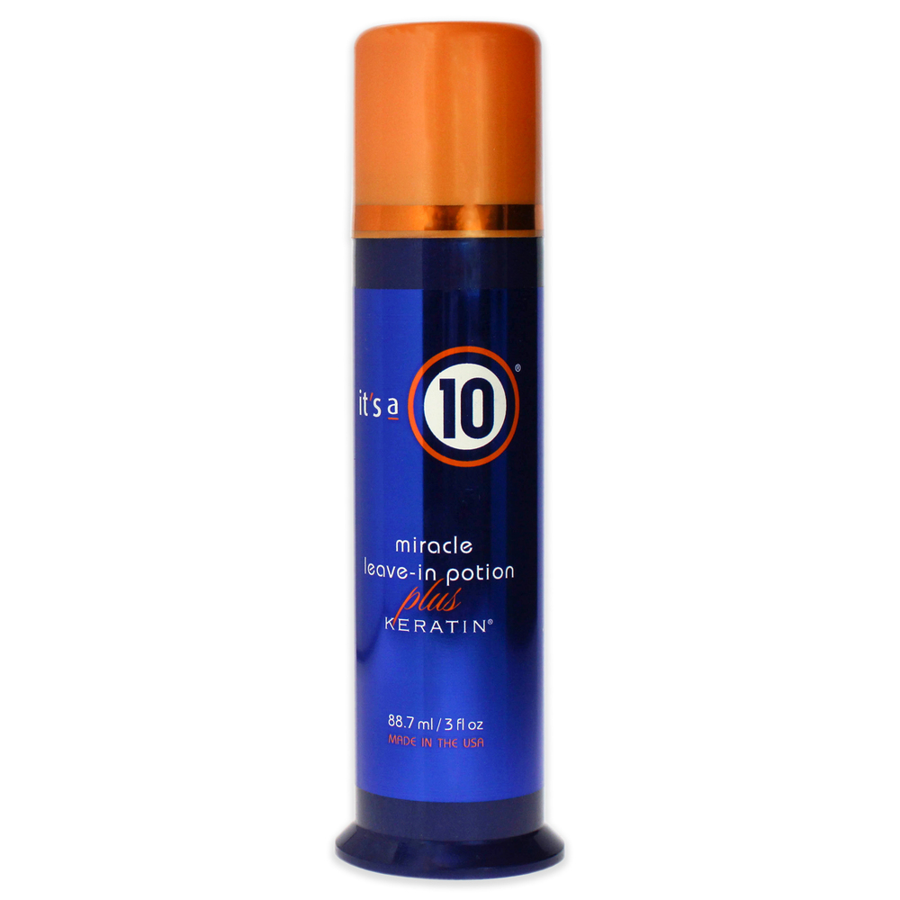 Miracle Leave-In Potion Plus Keratin by Its A 10 for Unisex 3 oz Cream